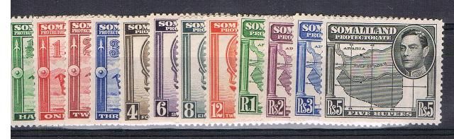 Image of Somaliland Protectorate SG 93/104 LMM British Commonwealth Stamp